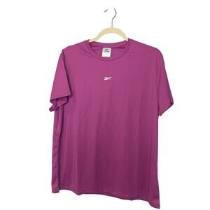 Reebok ID Performance Tech Athletic Workout Gym T Shirt Pink Womens Size 1X